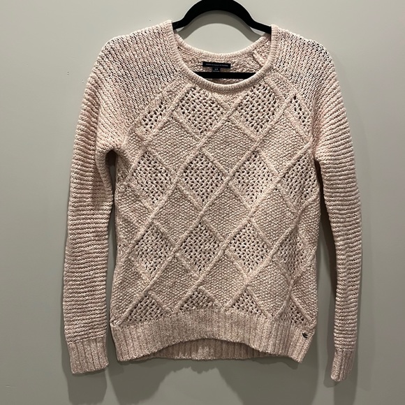 American Eagle Knit Sweater, Size S, Light Pink, EUC - Picture 1 of 4